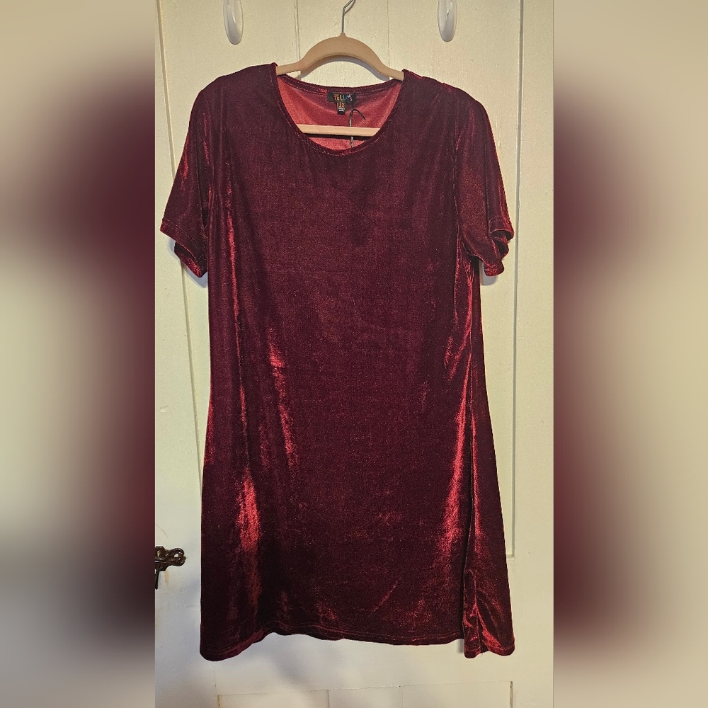 dELi*s by Dolls Kill Velvet Red mini dress